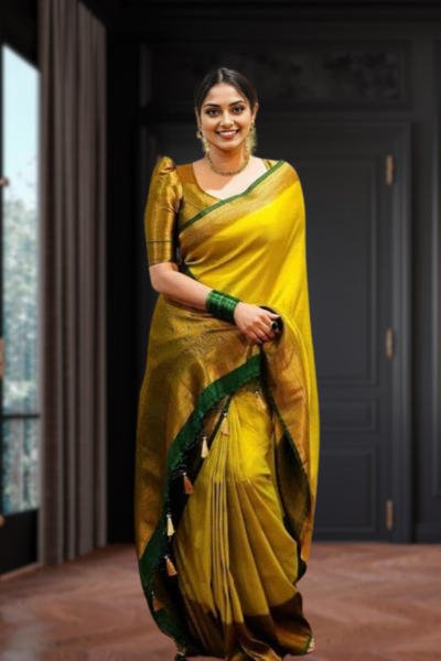 Chendamangalam Fine Thread Kasavu Saree