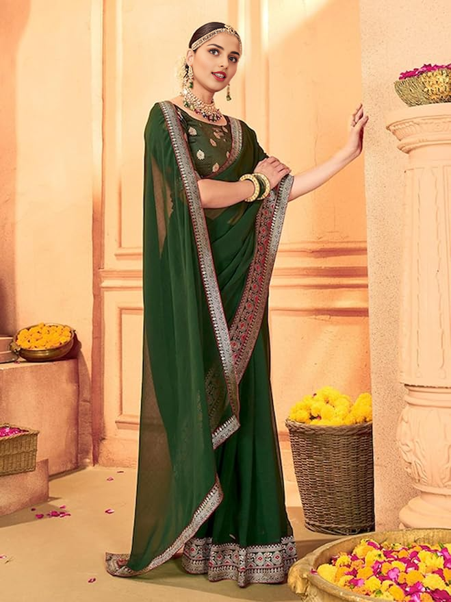 Kasaragod Bold Stripe Cotton-Silk Saree